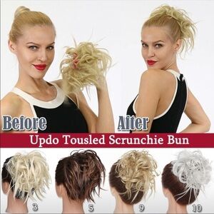 Too cute.Natural Curly Messy Hair piece.